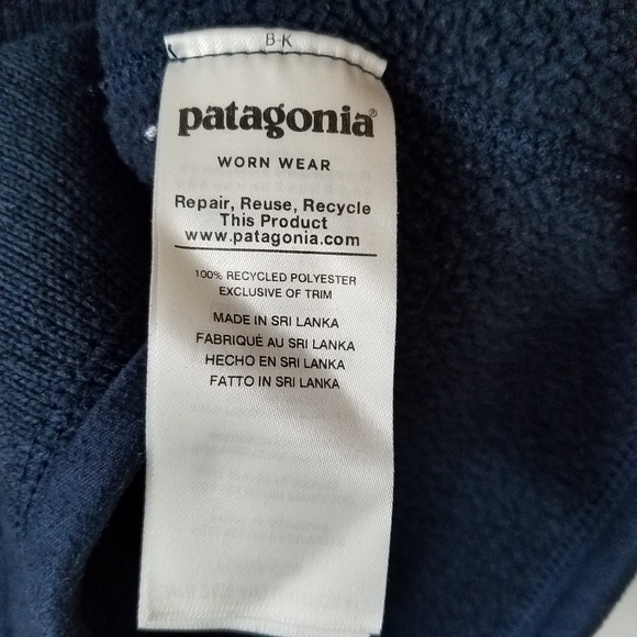 Patagonia Better Sweater 1/4 Zip Fleece Long Sleeve Navy Blue Size Medium - Picture 13 of 14